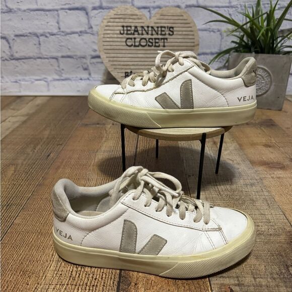 VEJA Campo leather and suede sneaker - Picture 1 of 12